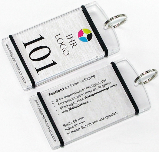 große Alu-Schlüsselanhänger