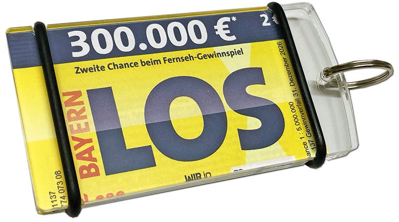 lotterie los schluesselanhaenger
